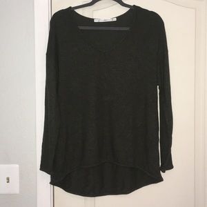 dark green cozy sweater